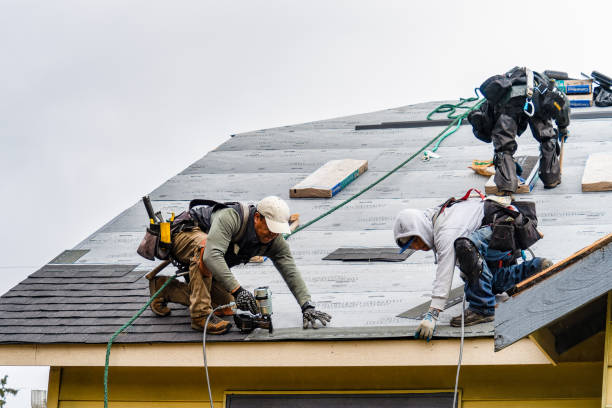 Professional Roofing technician working in Des Moines, IA